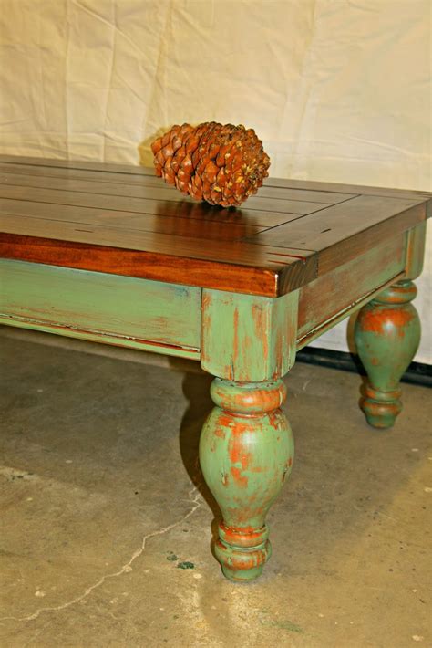 Laurel's Attic : Large Rustic Pine Coffee Table -SOLD