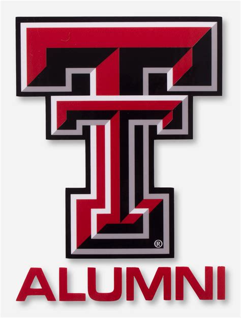 Texas Tech Full Color Double T Alumni Decal - Red Raiders