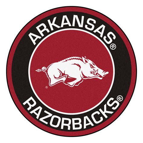 Arkansas Razorback Roundel Mat - The Stadium Shoppe On Razorback