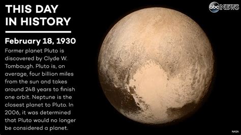 86 years ago today, the former planet Pluto was first discovered. | ABC ...