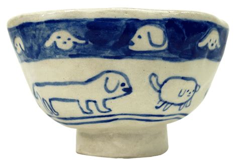 jxiaoo:dog and car ceramic bowl (recently finished making my website so ...