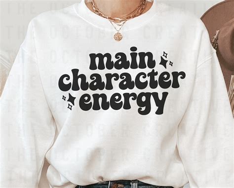 Main Character Energy SVG PNG, Millennial SVG, Gen Z Svg, Boho Svg ...