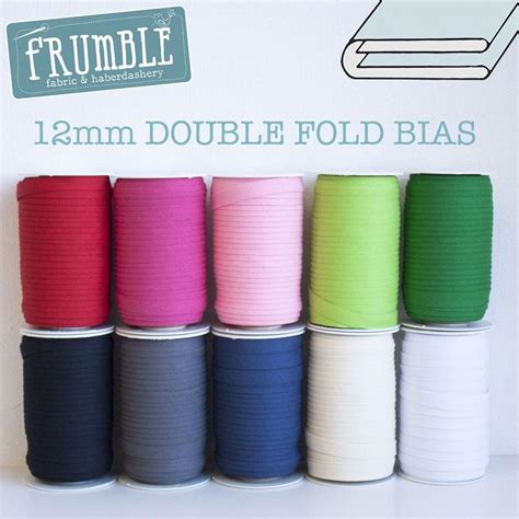 12mm Double Folded Bias Binding Tape – Frumble Fabrics