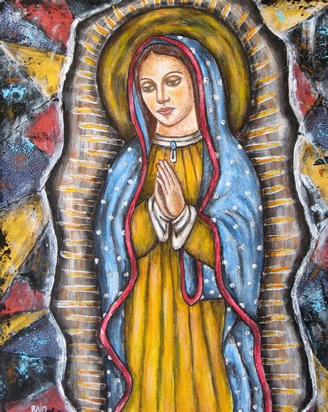 Our Lady of Guadalupe Painting by Rain Ririn - Fine Art America