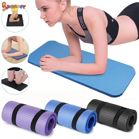 Spencer Non Slip Yoga Mat for Women & Men, Extra Thick Fitness Exercise Mat with Carrying Strap ...