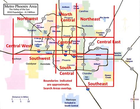 Metro Phoenix Area Map - Sibby Dorothee