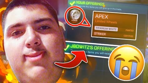 So my Striker White Apex Got Scammed By Jbowitz... 😭 - YouTube