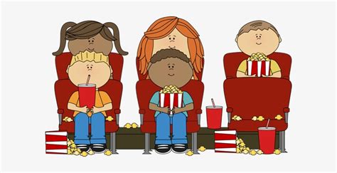 People Watching A Movie Clipart - Clip Art - 600x342 PNG Download - PNGkit