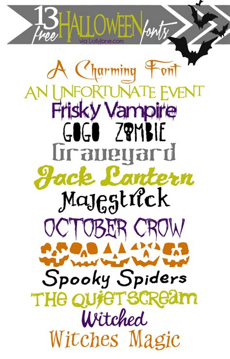 13 FREE Halloween fonts