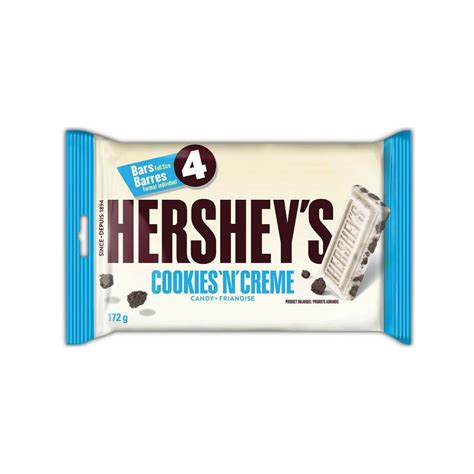 Hershey's Cookies 'n' Crème / Cream Chocolate bar x 4 43g ea | eBay