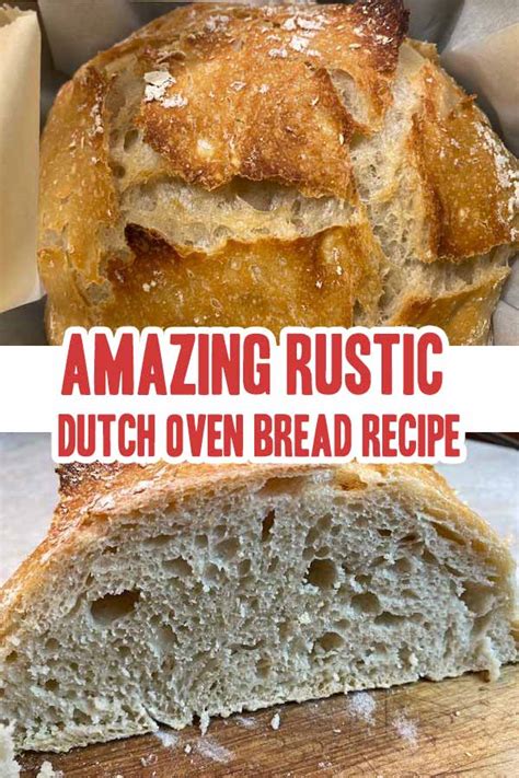 Beautiful Rustic Bread Baked In Dutch Oven Recipe - Best Crafts and Recipes