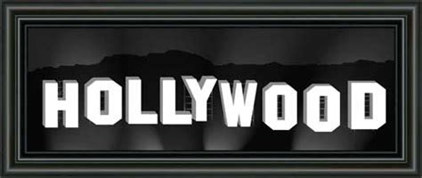 Hollywood Sign - Framed Canvas Art