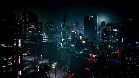 Futuristic Night City Cyberpunk 2077 Live Wallpaper - MoeWalls
