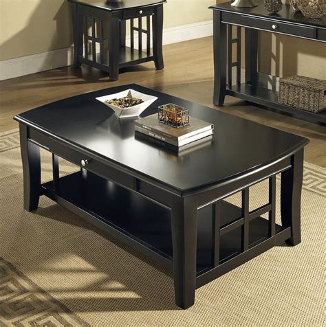 Black Coffee And End Table Sets Furniture