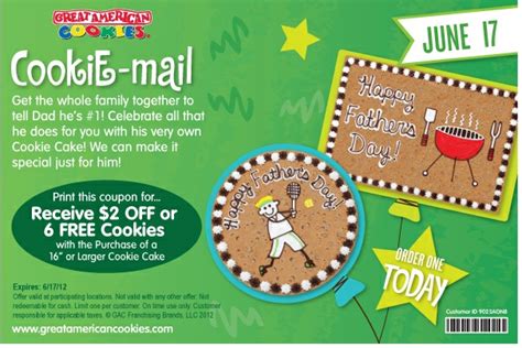 Great American Cookies: $2 off Printable Coupon | American cookie, Printable coupons, Coupons