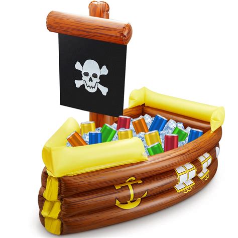 Inflatable Pirate Ship Cooler Halloween Inflatable Cooler for Halloween ...