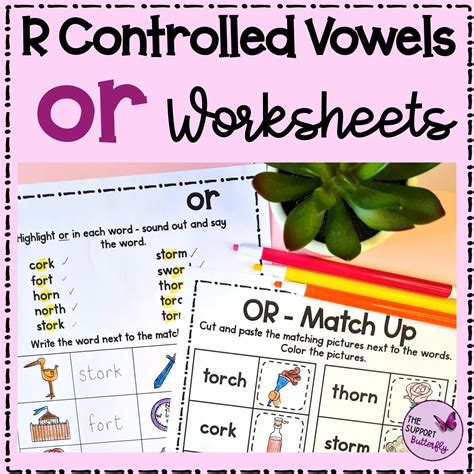 Bossy R Controlled Vowels Worksheets for OR | Made By Teachers