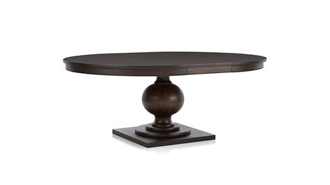 Winnetka 60" Round Extendable Dining Table | Crate and Barrel