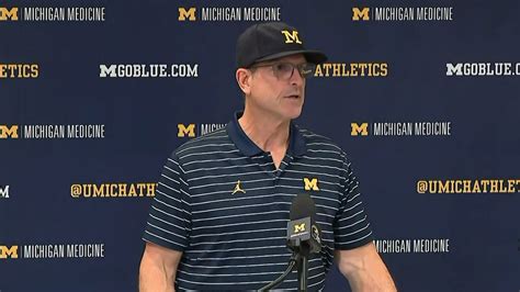 Jim Harbaugh holds press conference ahead of Michigan-Ohio State game ...