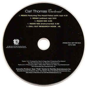 Carl Thomas - Emotional (Remix) (2001, CD) | Discogs