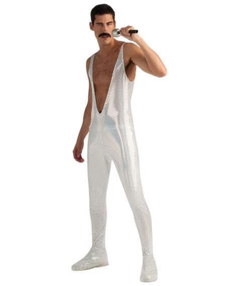 Adult Freddie Mercury Costume Silver - Men Costume