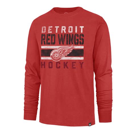 Detroit Red Wings Men's LS T-Shirt - Vintage Detroit Collection