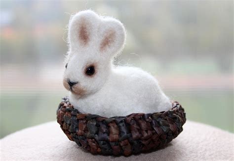 Needle Felted Bunny Needle Felted Animal Needle Felted Rabbit | Etsy