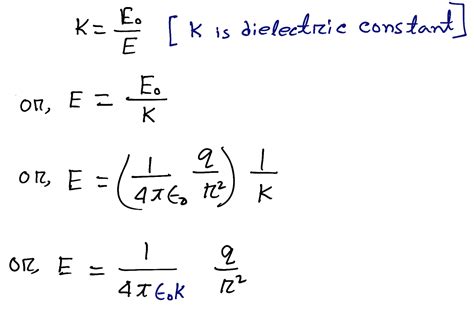 Dielectric Constant Equation