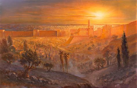 Original Paintings - Jerusalem - Alex Levin