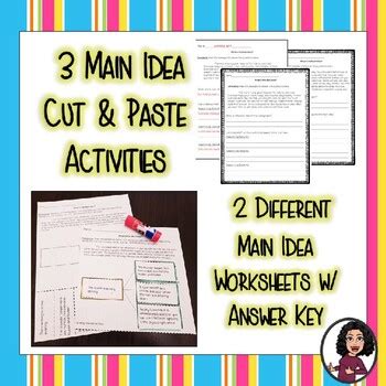 Main Idea Game and Activities Set by Jamboree of Learning | TpT