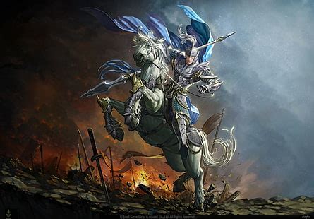 HD wallpaper: Kirill Stepanov, drawing, Warcraft, Death Knight, Demon Hunter | Wallpaper Flare