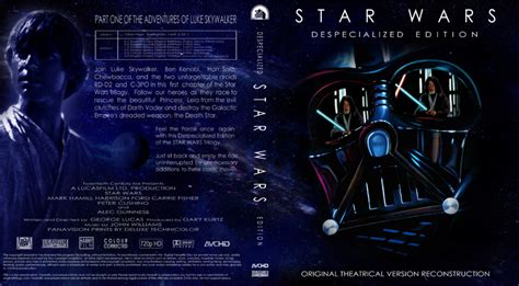 Star Wars - Despecialized Edition blu-ray cover (1977) Custom