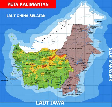 Peta Kalimantan Lengkap Provinsi Sejarah Indonesia Peta Dunia 212890 | The Best Porn Website