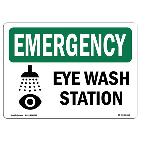 Eye Wash Station Sign Printable