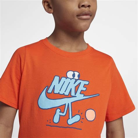 Nike Sportswear Big Kids' (Boys') T-Shirt - M (10-12) Orange | Boys t ...