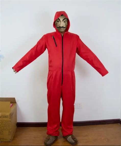 Hot La Casa De Papel Salvador Dali Mask Cosplay Costume Salvador Dali ...