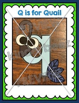 Letter Qq Crafts by KinderBeez | TPT