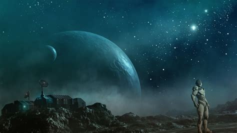 1366x768 space planet space art, HD Wallpaper | Rare Gallery