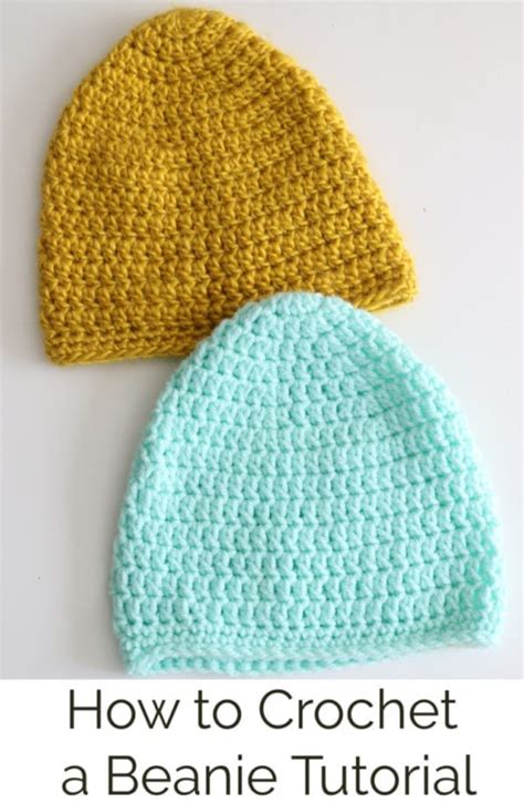 How to Crochet a Beanie - Beginner Video Tutorial and Free Crochet Beanie Pattern