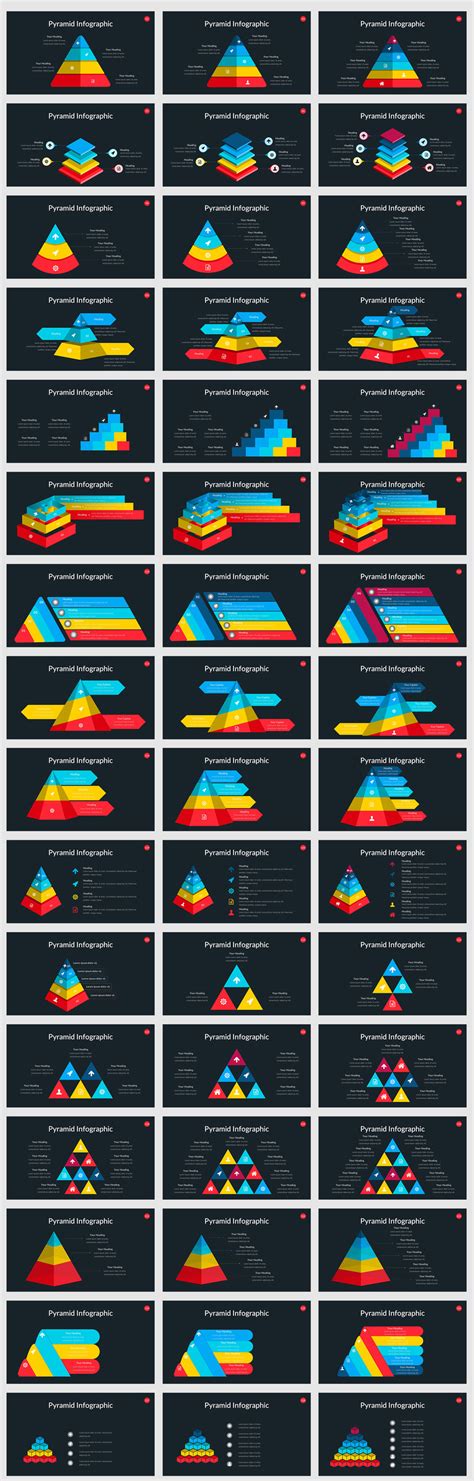 Pyramid Infographic PowerPoint template - TemplateMonster