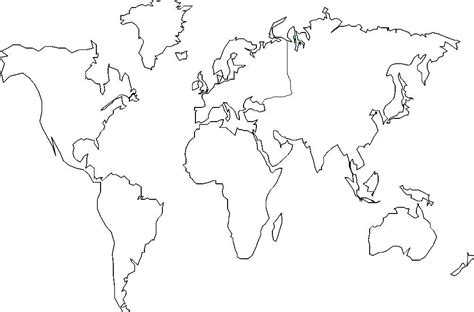 Prontatividade - Geografia : Mapa Mundial Continentes - Mapa Mudo