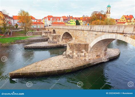 Stone Bridge Regensburg Germany Stock Image - Image of gothic, regensburg: 232242445