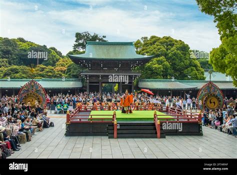 Showa Day Ceremony at Meiji Jingu, Tokyo, Japan Stock Photo - Alamy