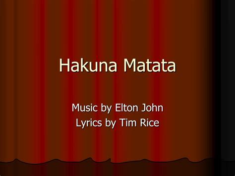 Hakuna Matata Lyrics Wallpaper - Edward Elric Wallpapers