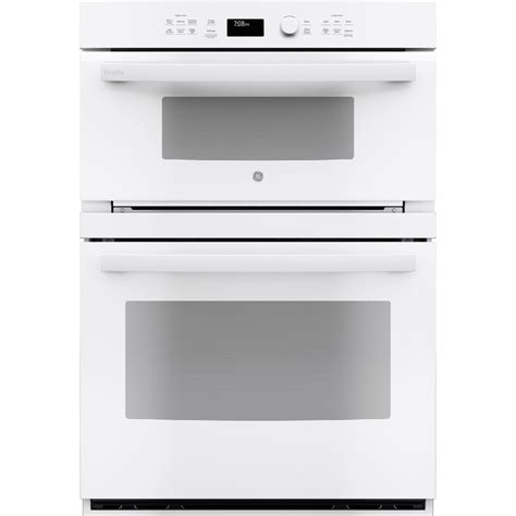 GE Profile Self-cleaning with Steam Convection Microwave Wall Oven Combo (White) (Common: 30 ...