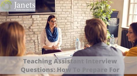 Teaching Assistant Interview Questions | Janets