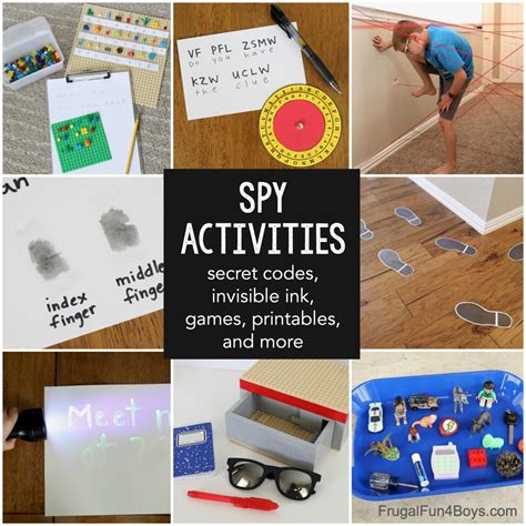 Spy and Secret Code Activities for Kids - Frugal Fun For Boys and Girls