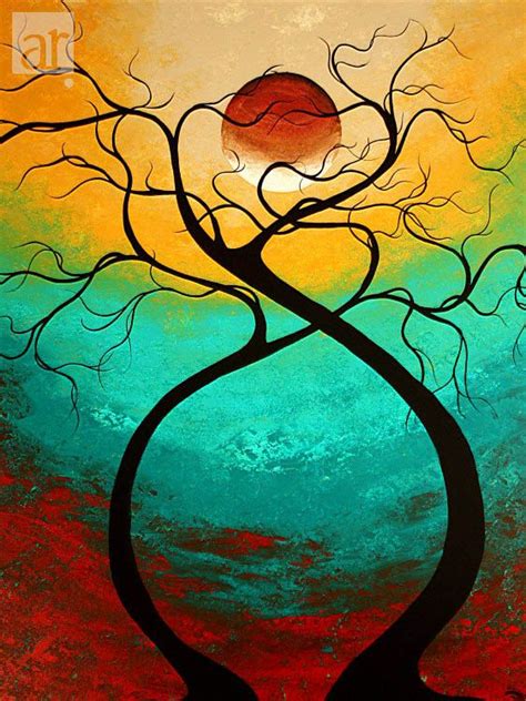 Vibrant Abstract Tree Painting