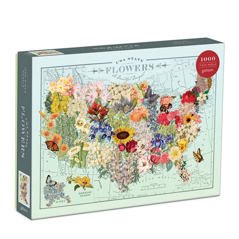 USA State Flowers 1000 pc Puzzle