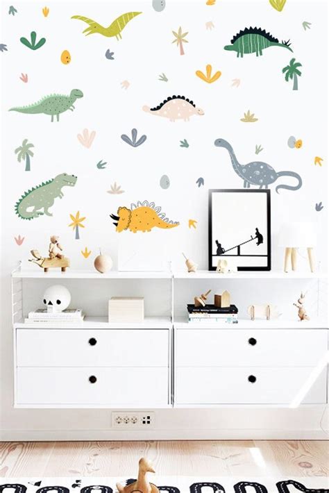 Dinosaur Wall Decals dinosaur Wall Sticker, Dino Decal H131 - Etsy